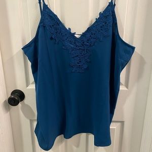 💙CHIC SOUL Blue Camisole Blouse SIZE 2X